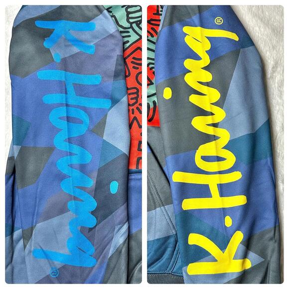 NWT Keith Haring x Members Only Graphic Print Hoodie Men’s M - Picture 6 of 8
